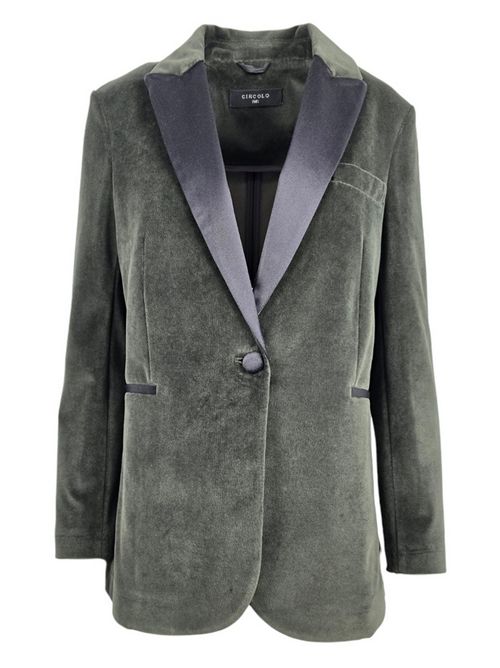 giacca donna smoking in velluto liscio militare Circolo 1901 | FD36281207